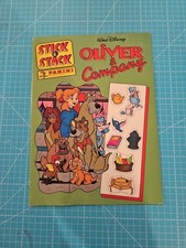 Stick & Stack Panini Album Figurine Adesivi Vintage Oliver & Company 1990 Disney