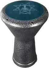 Tamburo Vintage Egyptian Darbuka Tabla Doumbek Alexandria Silver Alluminio Fr...