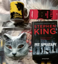 STEPHEN KING PET SEMATARY + GADGET UFFICIALI: Segnalibro+Maschera+Tazza SPERLING