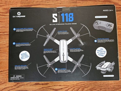 Sky drones s118 - pieghevole, fpv