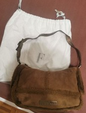 Borsa Usata Gianfranco Ferre In  Camoscio Munita Di Dust bag 