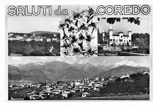 3135 cartolina saluti coredo - saluti,