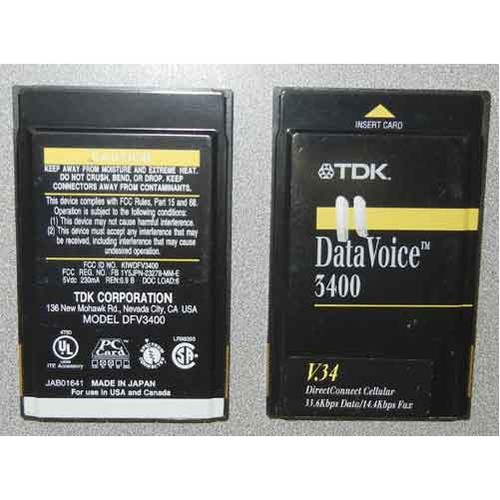 Tdk dfv3400 modem - tdk,