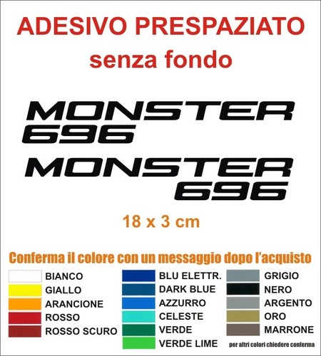Adesivi ducati monster 696 - adesivi,