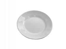 12 Pezzi Piatti Piani da Tavola in Porcellana Bianco Tivoli Saturnia