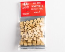 Bozzelli bosso 7 mm 1 foro