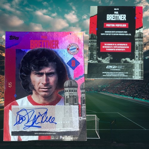 Topps paul breitner auto 5 - topps,