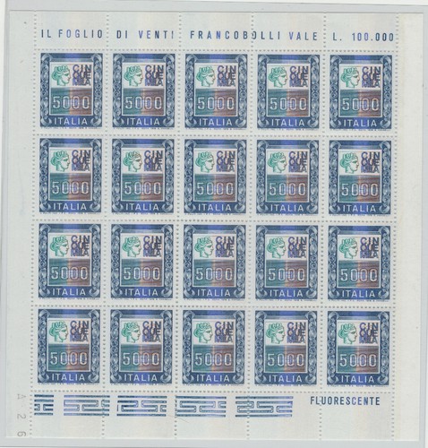 Italia 1978 minifoglio - italia,