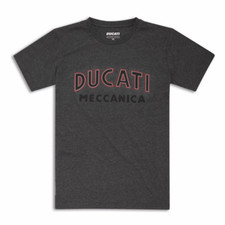 DUCATI MECCANICA Retro Historical maglia manica corta maglietta grigia NUOVA!!