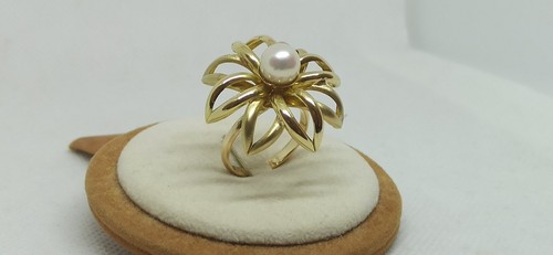 Anello fiore oro giallo - fiore,