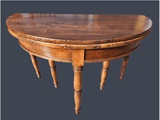 TAVOLO MEZZALUNA IN NOCE LUIGI