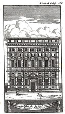 ITALIA GENOVA "Le Palais de l'Sig. Agostino Pallavicini" 1709 A. De Rogissart