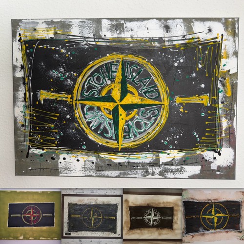 Stone island badge - island,
