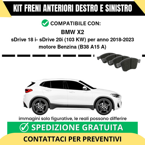 Pastiglie freno anteriori per - pastiglie,