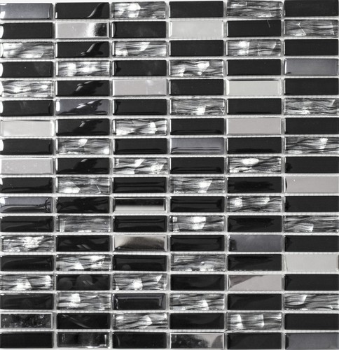 Mosaico vetro acciaio - in, /