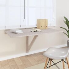 Tavolo da parete pieghevole colore grigio cemento 100x60x56