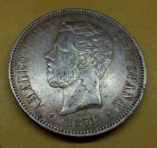 5 pesetas plata Amadeo de