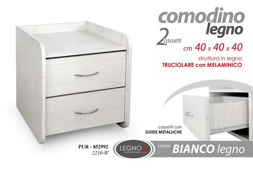 Comodino moderno cassettiera - comodino,