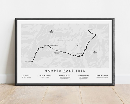 Stampa mappa trekking - , hampta