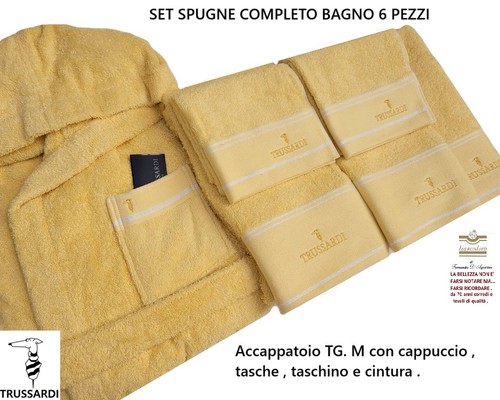 Trussardi set spugne pezzi - set, 6