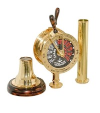 Telegrafo sala macchine nautica antica in ottone 30'' funzionante...