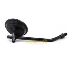 Specchio tondo lato nero destro/sinistro cafè race scrambler vintage