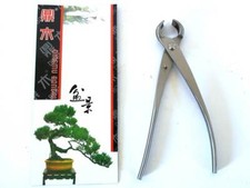 Tronchese bonsai taglio sferico in acciaio satinato  mm. 210