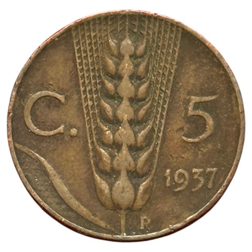 Centesimi 1937 spiga - -,