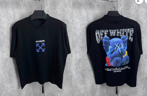 Shirt uomo off white nera - t-shirt,