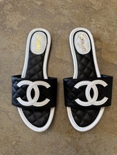CHANEL SCARPE SANDALI SLIP-ON DONNA MISURA 6,5