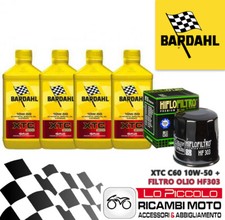 Kawasaki ZZ-R 600 1990 1991 KIT TAGLIANDO 4 LT BARDAHL XTC C60 10W50 + FILTRO