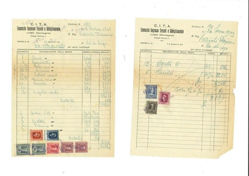 Fatture 1949 consorzio