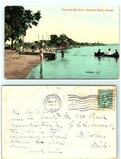 S04-6334, BAY SHORE, HAMILTON BEACH, *CANADA 1910 TO USA, POSTCARD