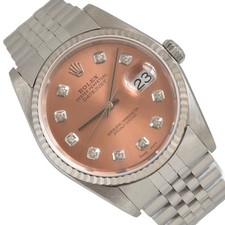 ROLEX Datejust 16234 quadrante salmone diamante ottime condizioni set completo
