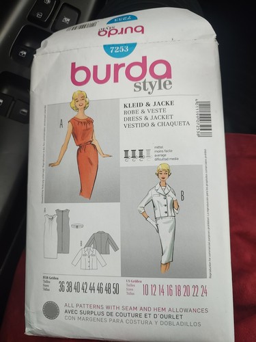 Abito giacca burda 7253 - burda, non