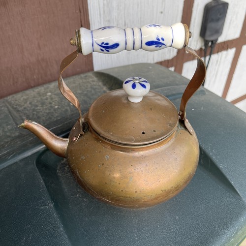 Teiera vintage rame con - vintage, 6"