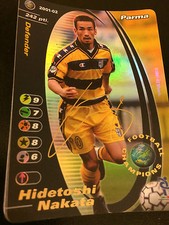 FOOTBALL CHAMPIONS 2001-02 - Autografata -  HIDETOSHI NAKATA C PARMA