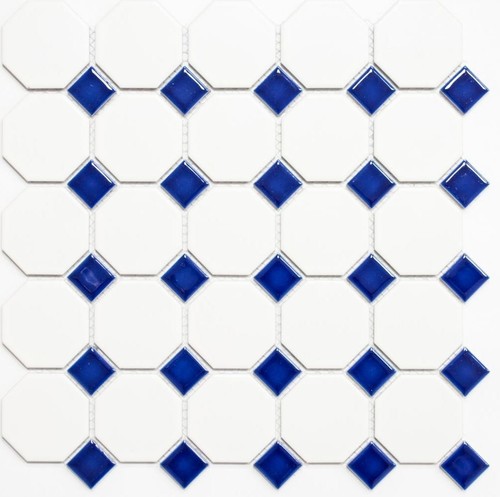 Mosaico ceramica ottagonale - mosaico,