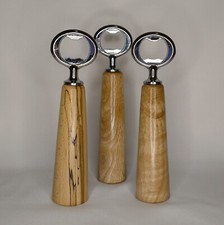 Apribottiglie in legno e cromo