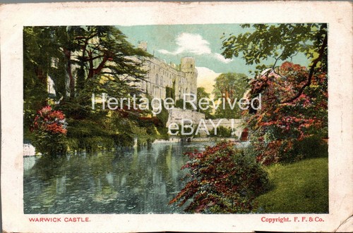 Antique warwick castle river - antique,