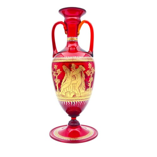 Vaso rosso neoclassico