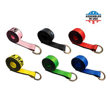 Cinghia lazo verricello USA 2" x 10' anello D rimorchio rimorchio sollevatore ruote cablaggio pneumatici