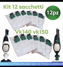 12 Sacchetti Folletto VK140 VK150 Compatibili Adattabili Con Porta Profumino