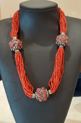 Collana etnica pasta - collana, di
