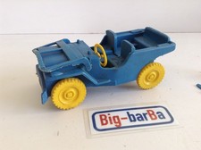 ?Lot vintage? PLASTIC CAR LIDO JEEP ANNI 50-60  10 CM ? RECUPERO ?☕