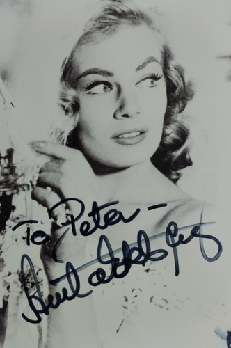Autografo anita ekberg - autografo,