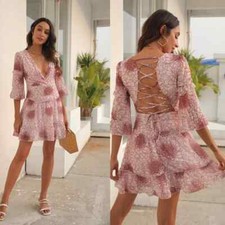 Vestito Abito Donna Corto Raso