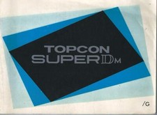 TOPCON SUPER DM: Libretto di istruzioni in lingua tedesca