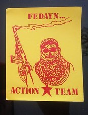 ADESIVO FEDAYN ULTRAS PEGATINAS AUFKLEBER STICKERS ANNI 80 
