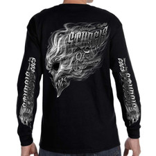 2025 Sturgis Moto Rally Smokin' Skull Manica Lunga No Harley